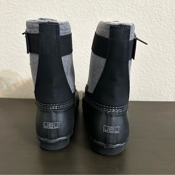 JBU By Jambu Boots Calgary Black Gray Winter Rain Duck Boots Weather Ready NWT - Picture 5 of 11